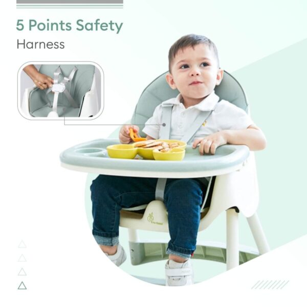 R For Rabbit – Sugar Doodle High Chair (Sea Green) - Image 6