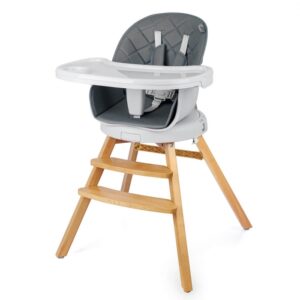 R For Rabbit – Walnut Wooden High Chair (Graphite)