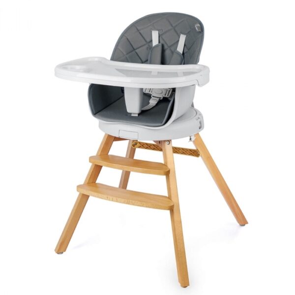 R For Rabbit – Walnut Wooden High Chair (Graphite)