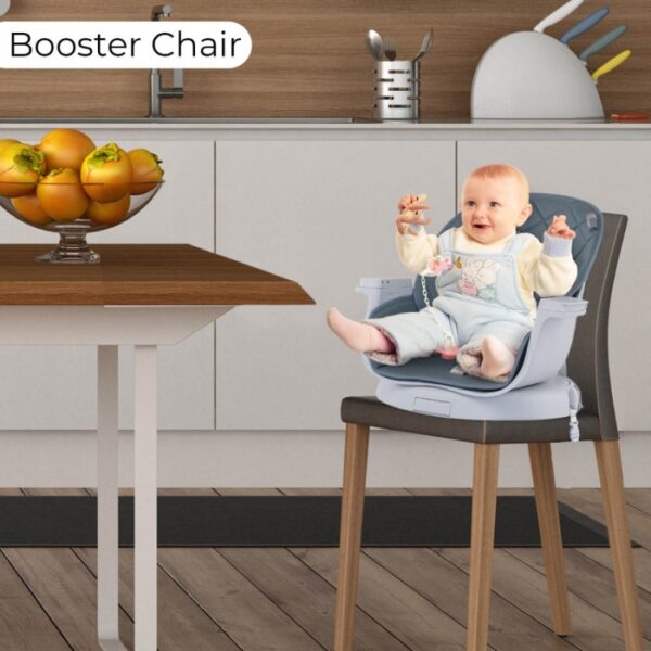 R For Rabbit – Walnut Wooden High Chair (Graphite) - Image 5