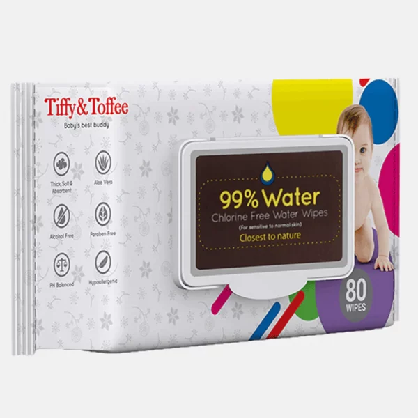 Tiffy & Toffee Wet Baby Wipes with Aloe Vera & Babuna (PACK OF 1)