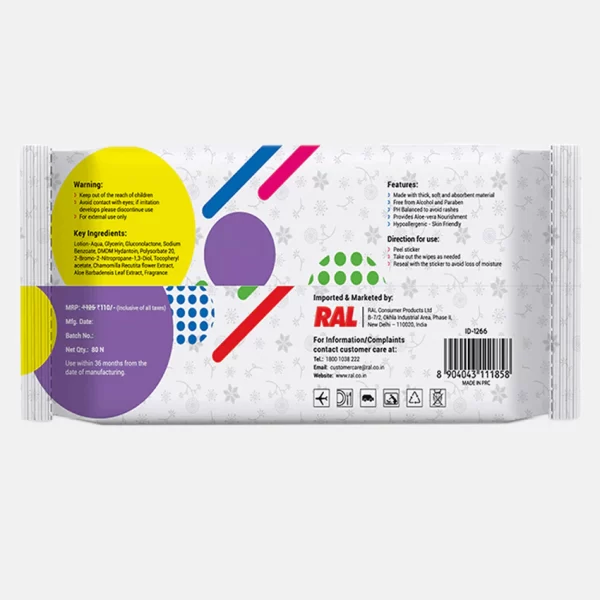 Tiffy &Toffee Wet Baby Wipes with Aloe Vera  Babuna With Spray (PACK OF 3) - Image 2