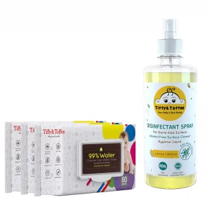 Tiffy &Toffee Wet Baby Wipes with Aloe Vera  Babuna With Spray (PACK OF 3)